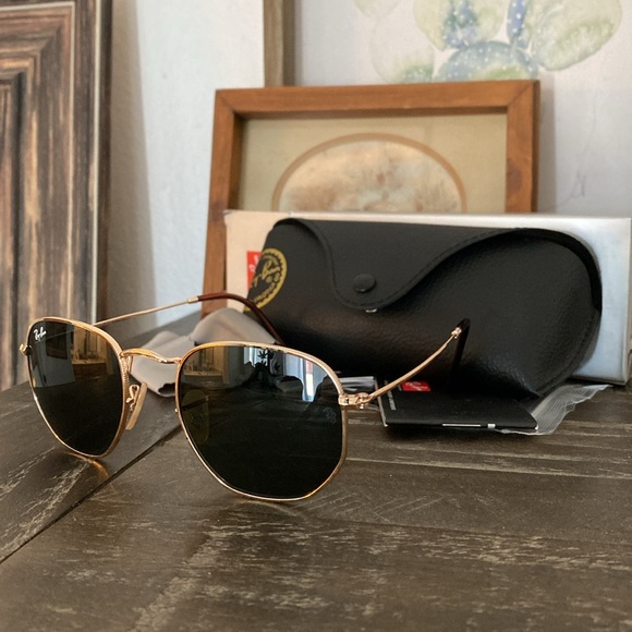Ray Ban Hexagonal Sunglasses - Picture 2 of 3